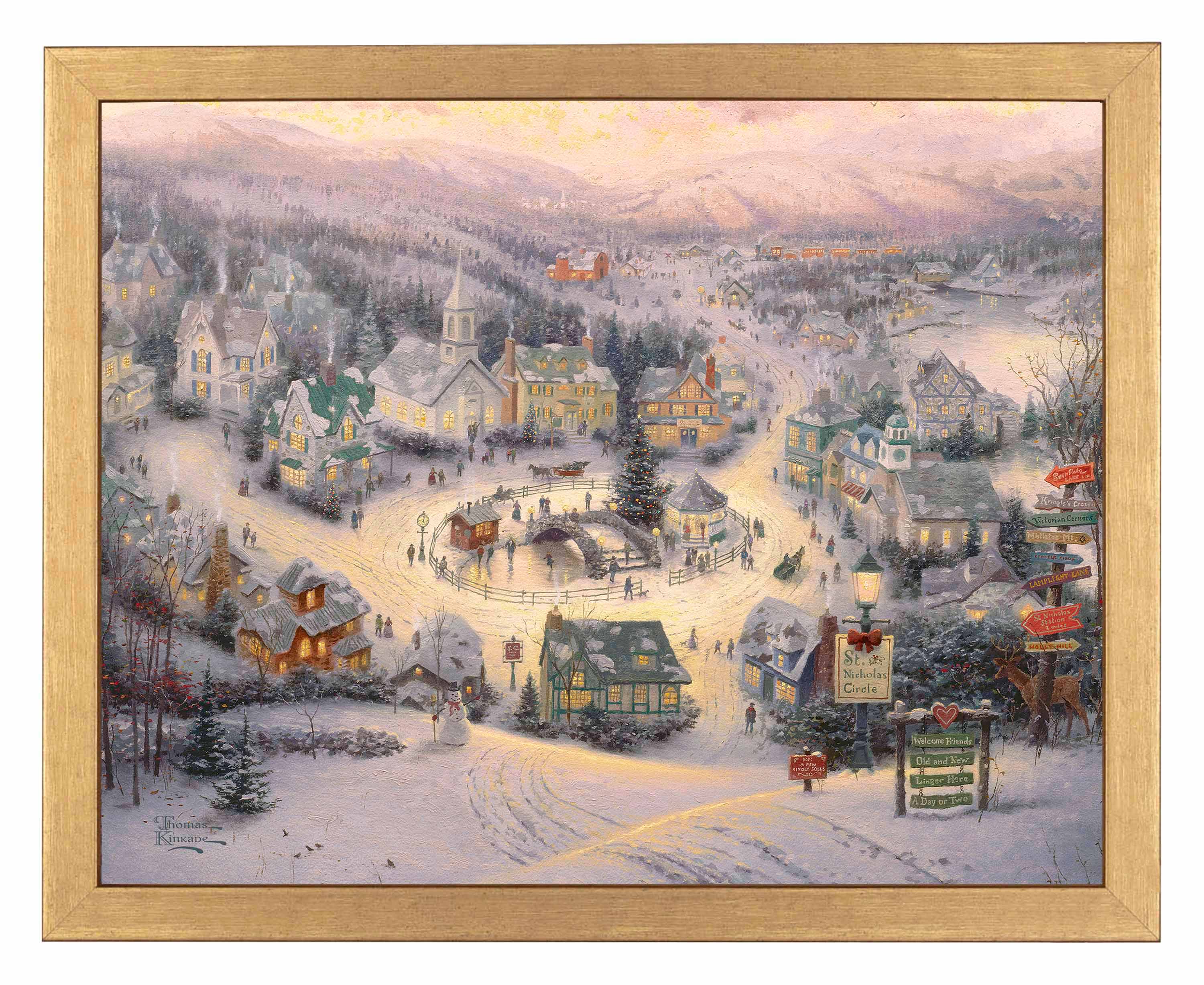 Shop St. Nicholas Circle - Art Prints Wall Art From Thomas Kinkade