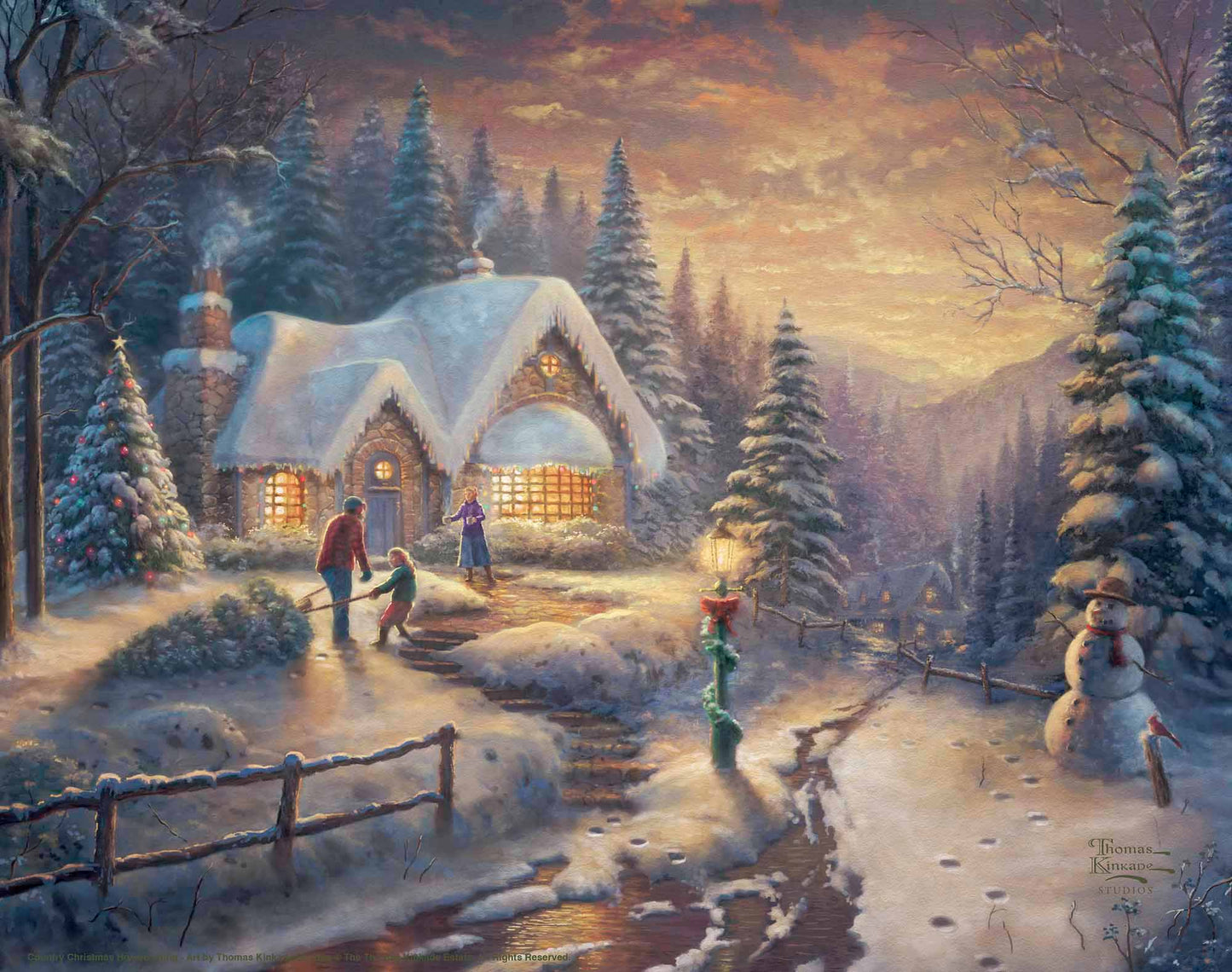 Country Christmas Homecoming - Art Prints