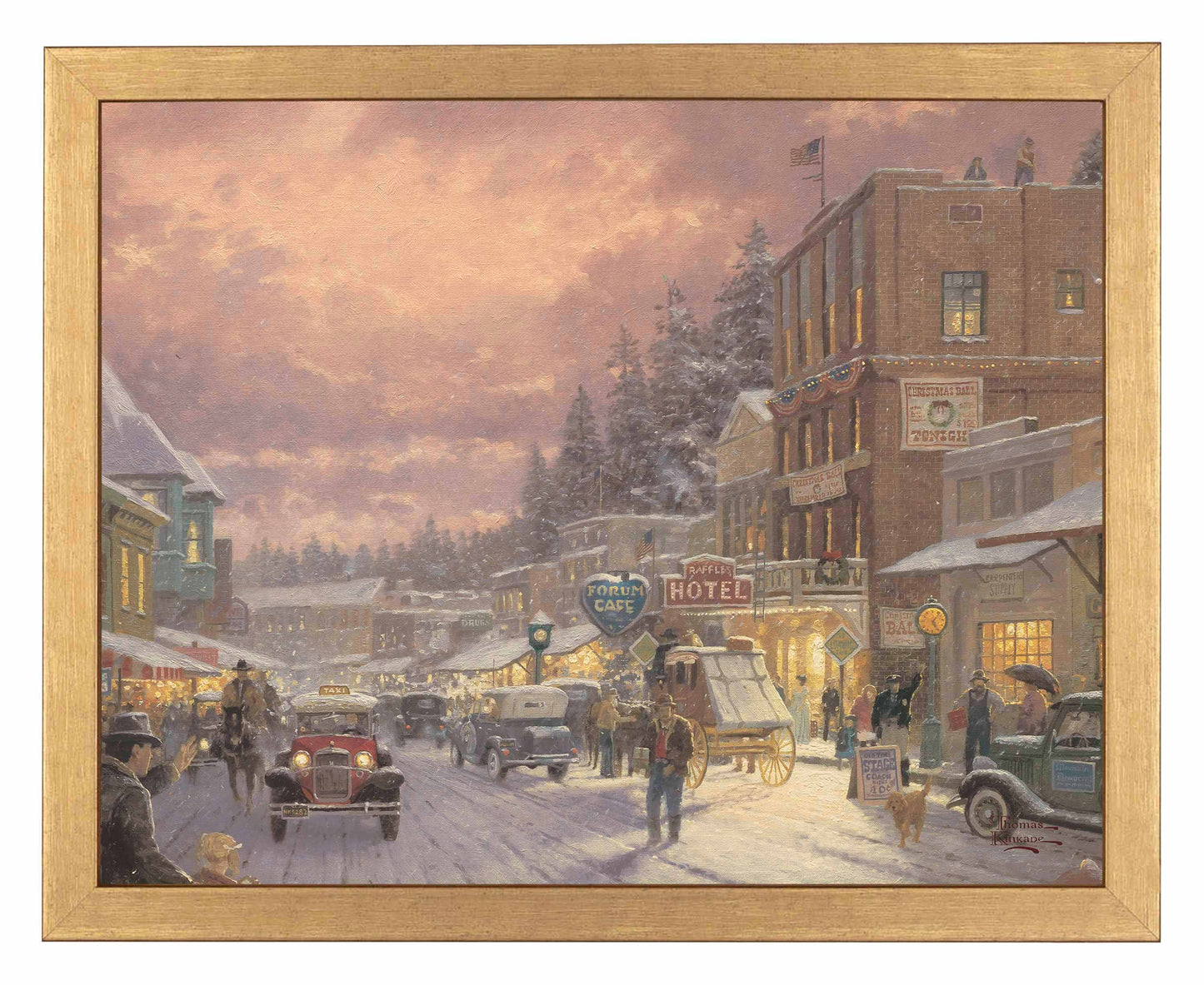 Christmas on Main Street - Art Prints