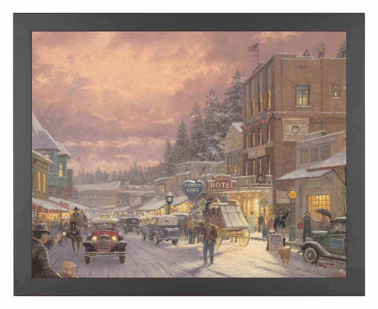 Christmas on Main Street - Art Prints