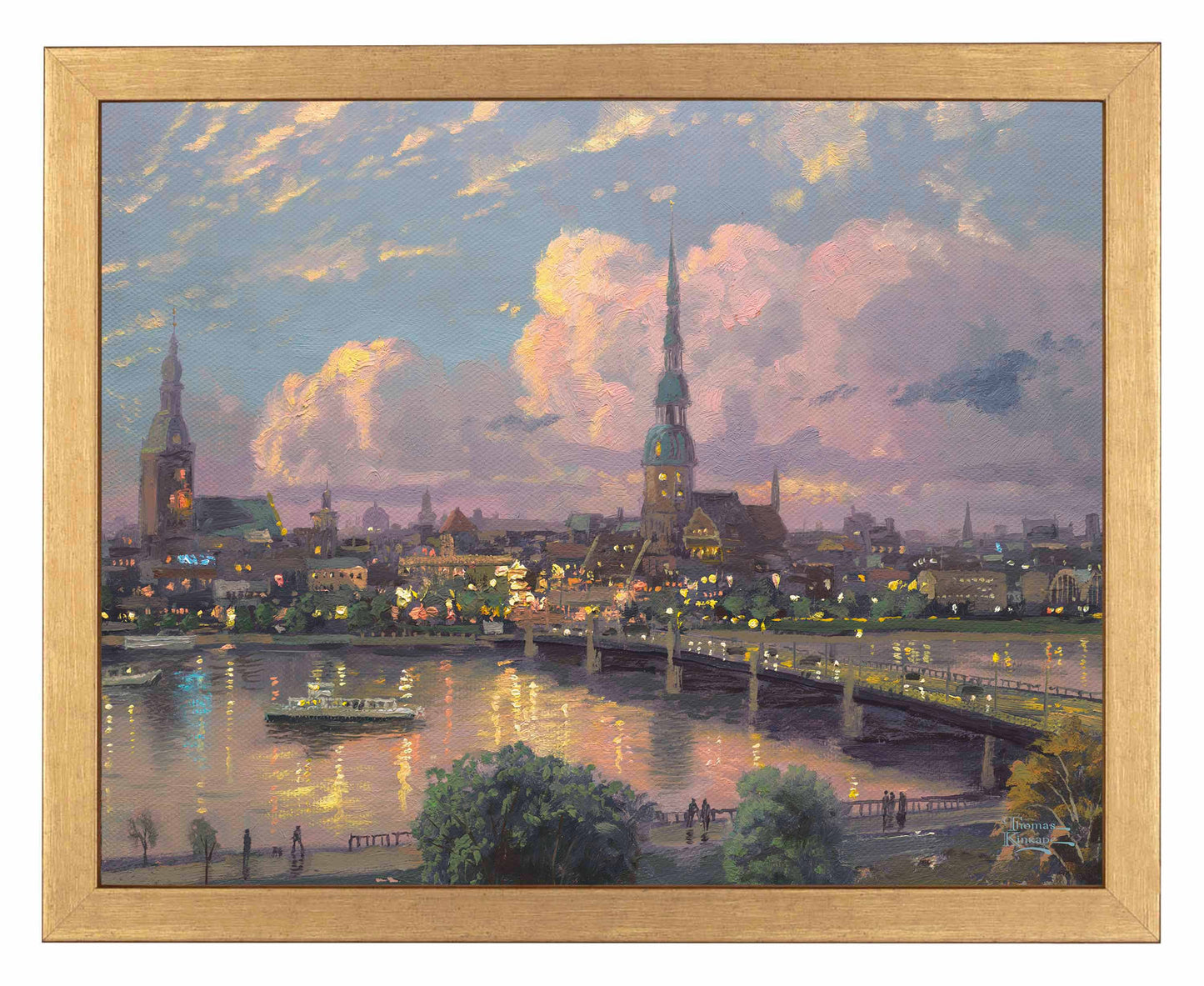 Sunset over Riga, Latvia - Art Prints