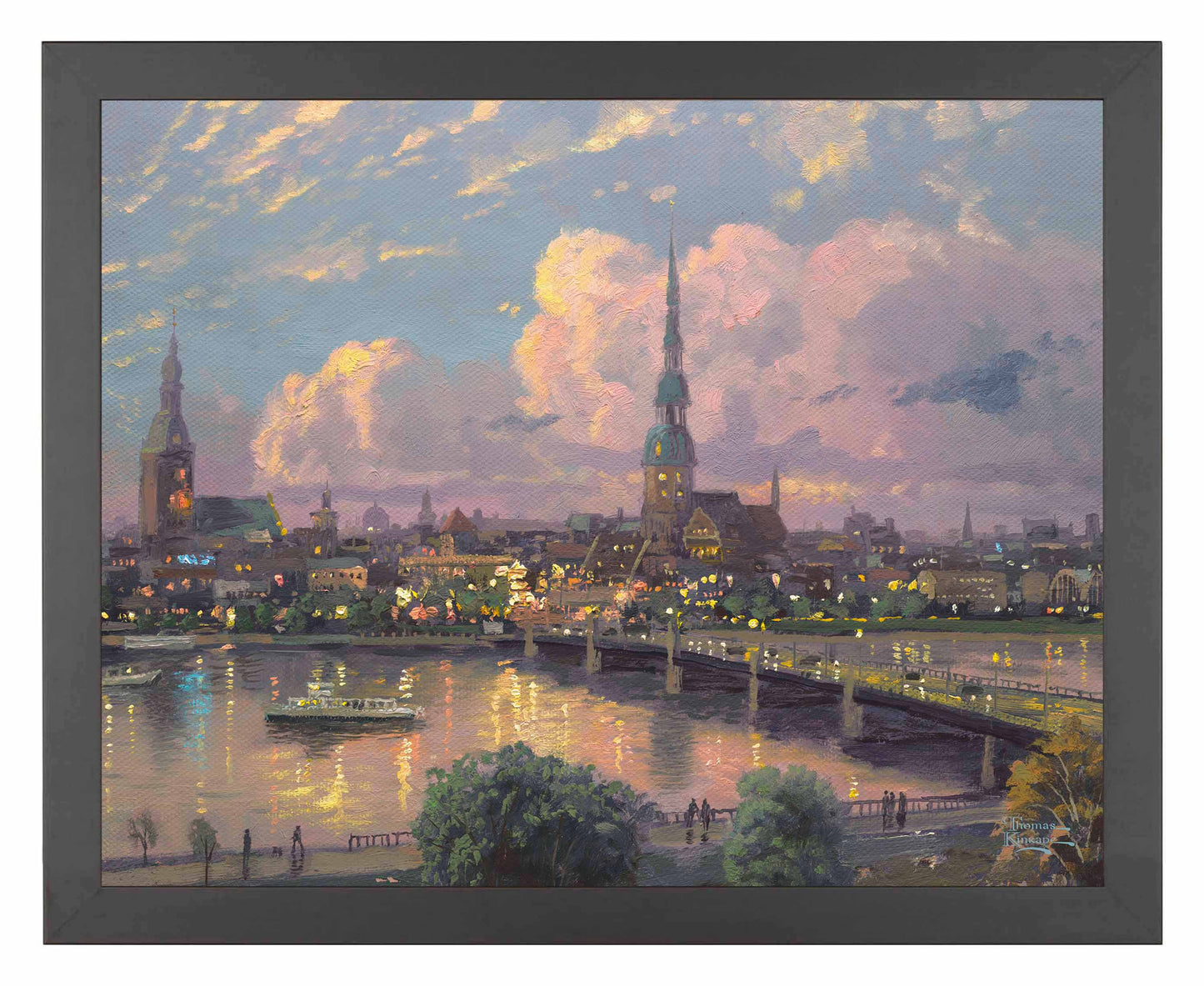 Sunset over Riga, Latvia - Art Prints