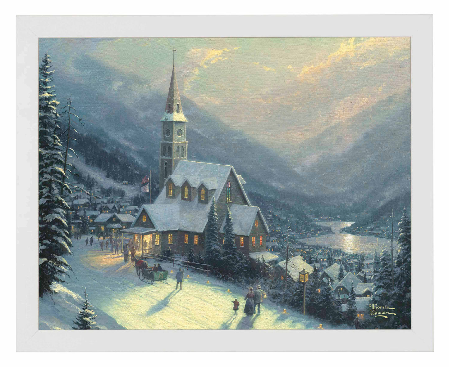 Moonlit Village - Art Prints