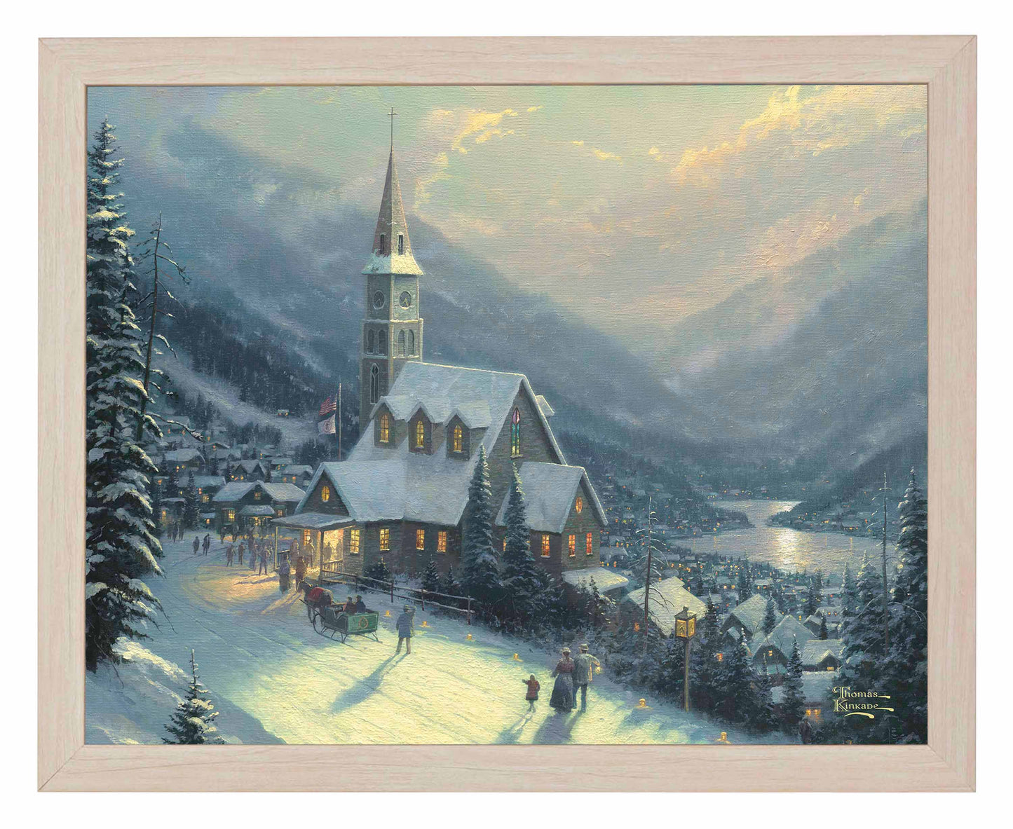 Moonlit Village - Art Prints