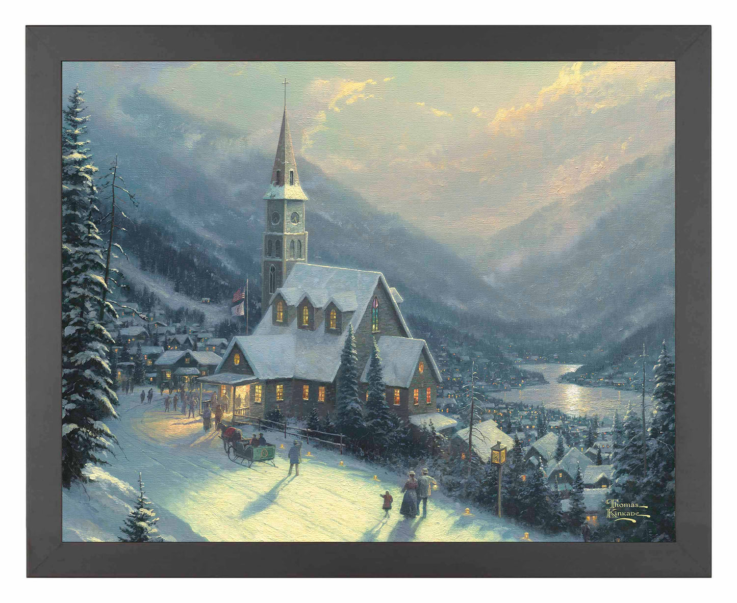 Moonlit Village - Art Prints