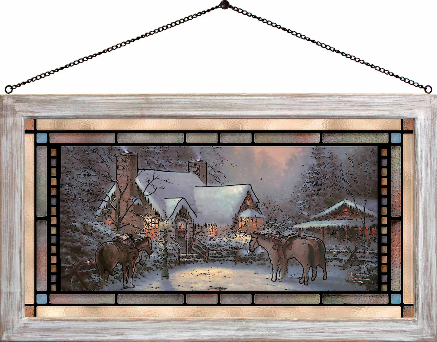 A Christmas Welcome - Stained Glass Art