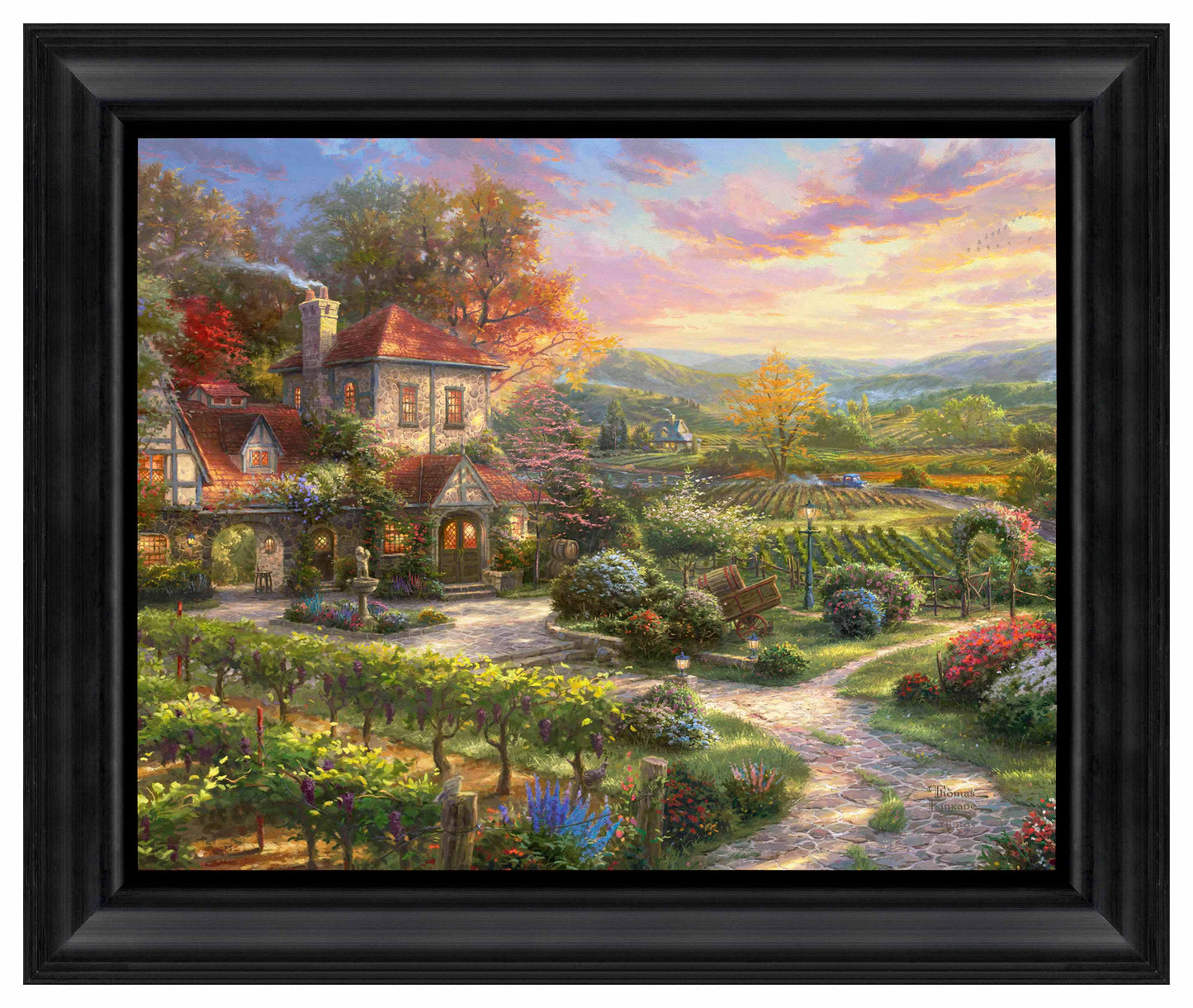 Wine Country Living - 16" x 20" Brushstroke Vignette