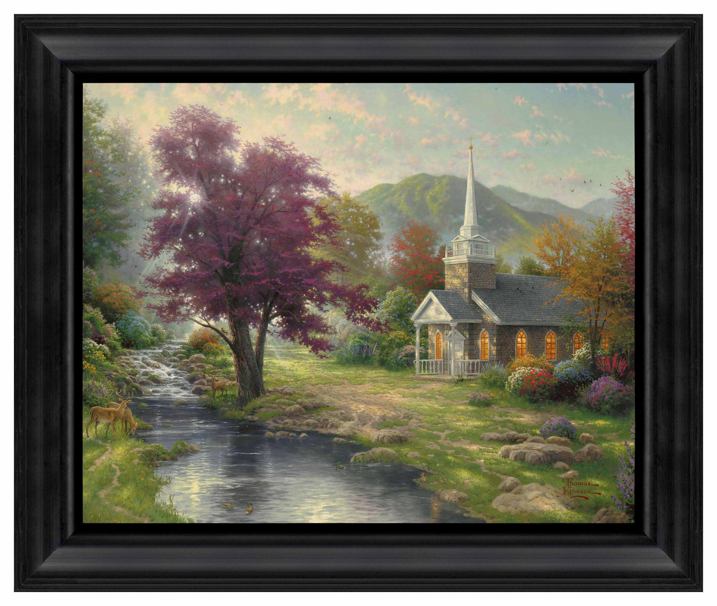 Streams of Living Water - 16" x 20" Brushstroke Vignette