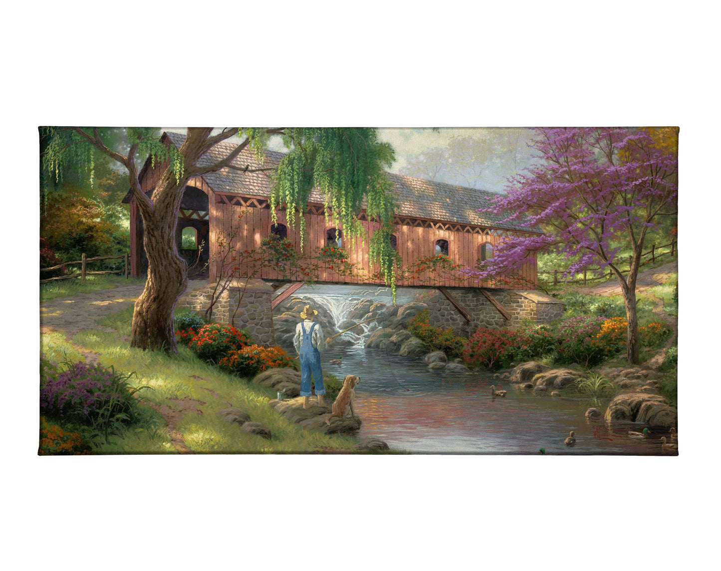 The Old Fishin' Hole - 16" x 31" Gallery Wrapped Canvas