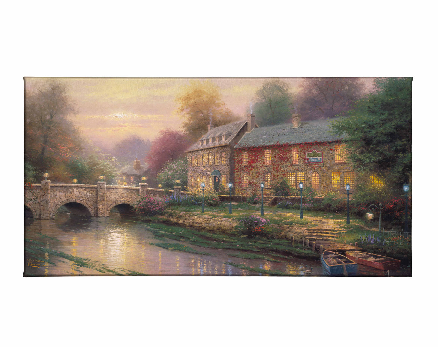 Lamplight Inn - 16" x 31" Gallery Wrapped Canvas