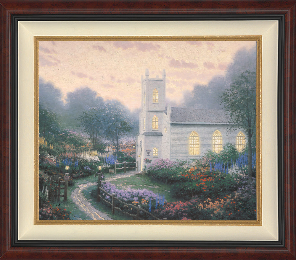 *RARE* Blossom Hill Church Standard Number Canvas Burl 20" x 24" #827