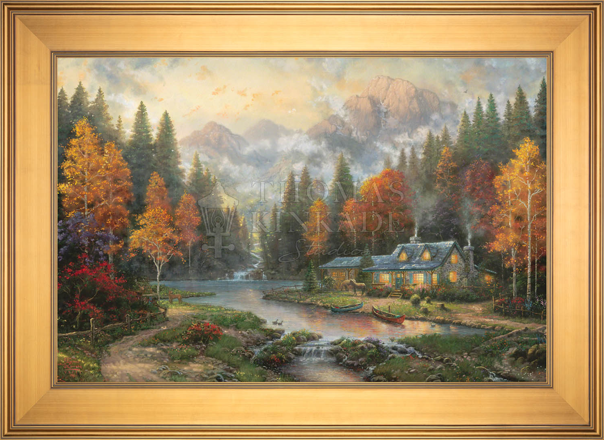 Evening at Autumn Lake - Limited Edition Canvas