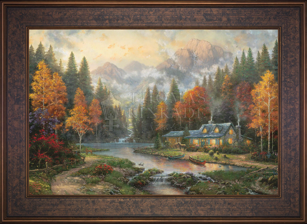 Evening at Autumn Lake - Limited Edition Canvas