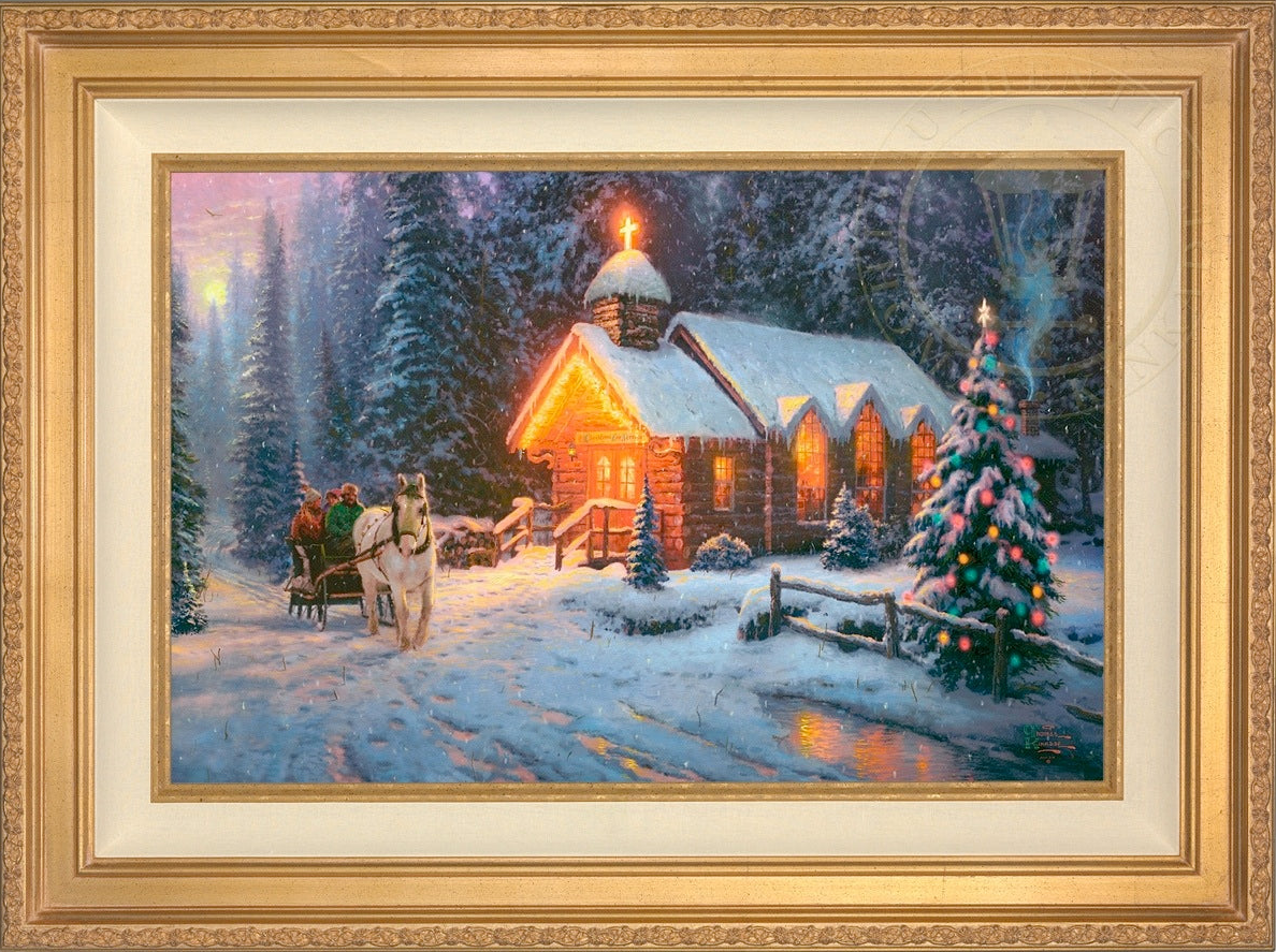 Christmas Chapel I - Limited Edition Canvas