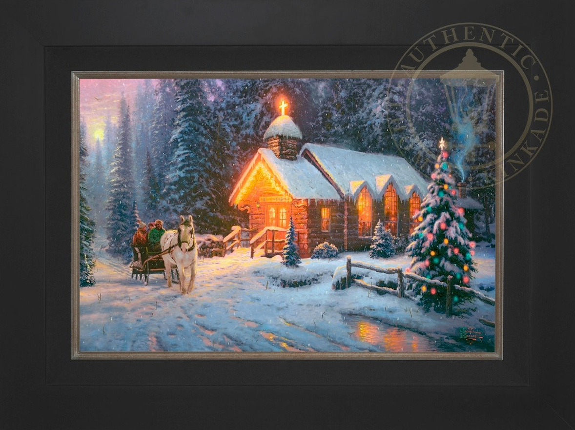 Christmas Chapel I - Limited Edition Canvas