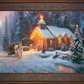 Christmas Chapel I - Limited Edition Canvas