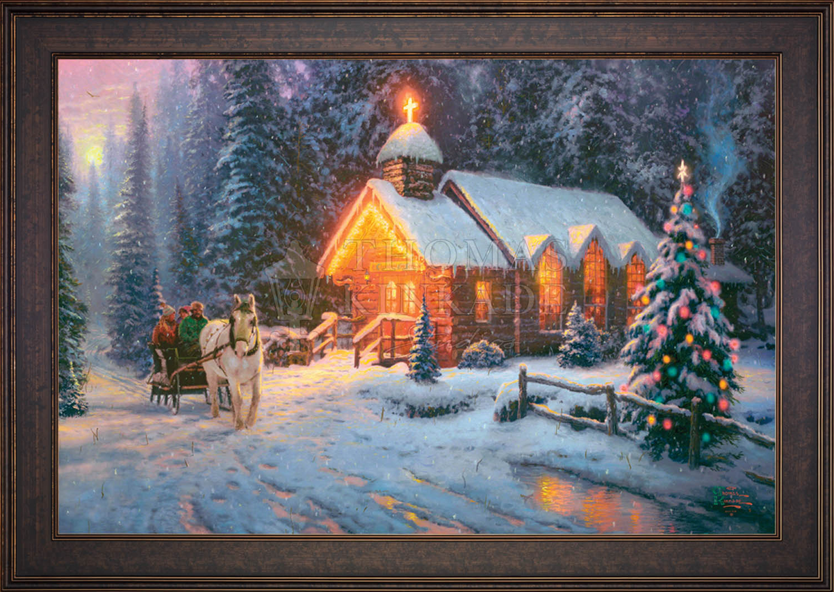 Christmas Chapel I - Limited Edition Canvas