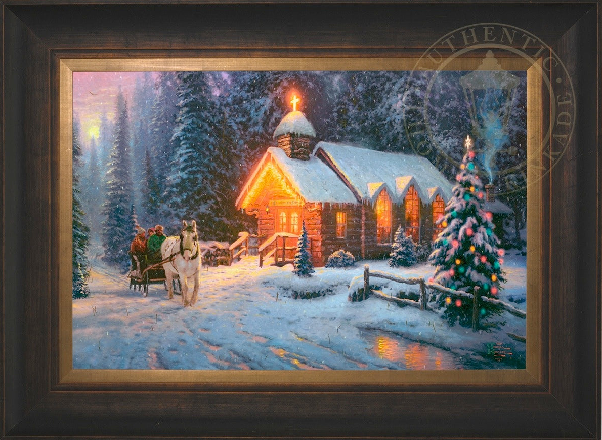 Christmas Chapel I - Limited Edition Canvas