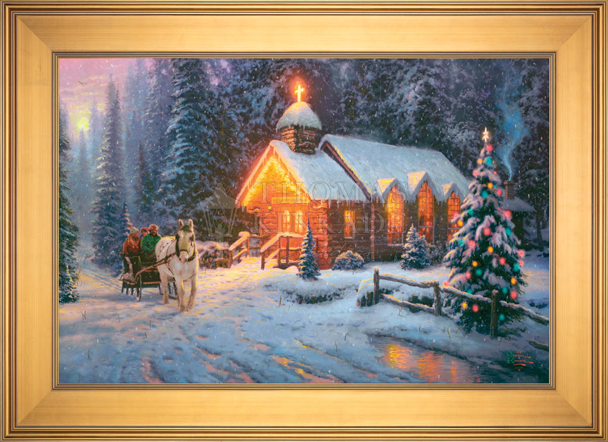 Christmas Chapel I - Limited Edition Canvas