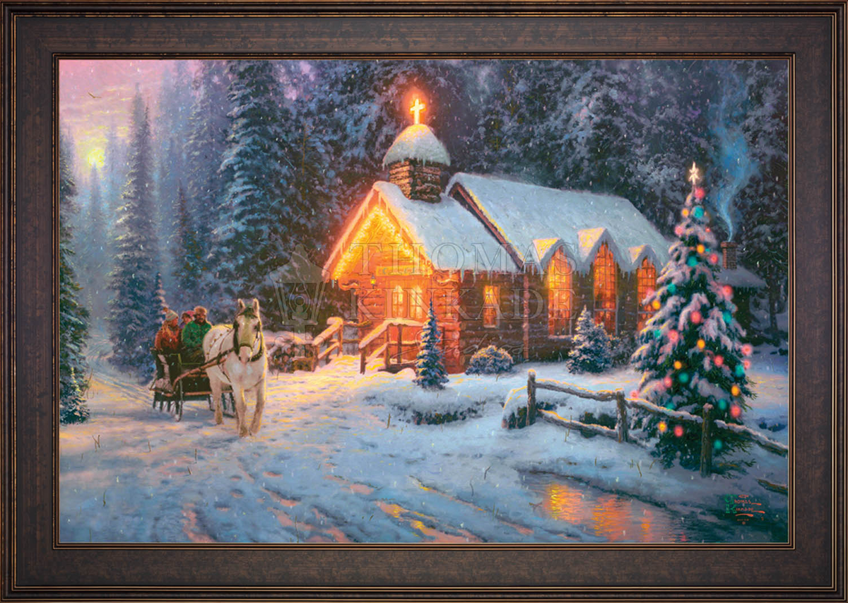 Christmas Chapel I - Limited Edition Canvas