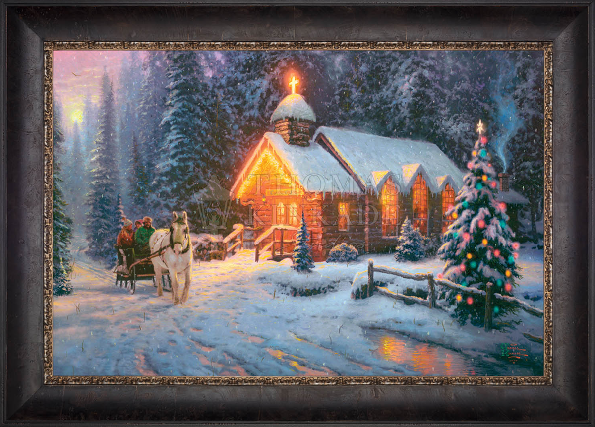 Christmas Chapel I - Limited Edition Canvas
