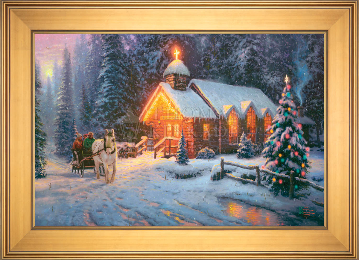 Christmas Chapel I - Limited Edition Canvas