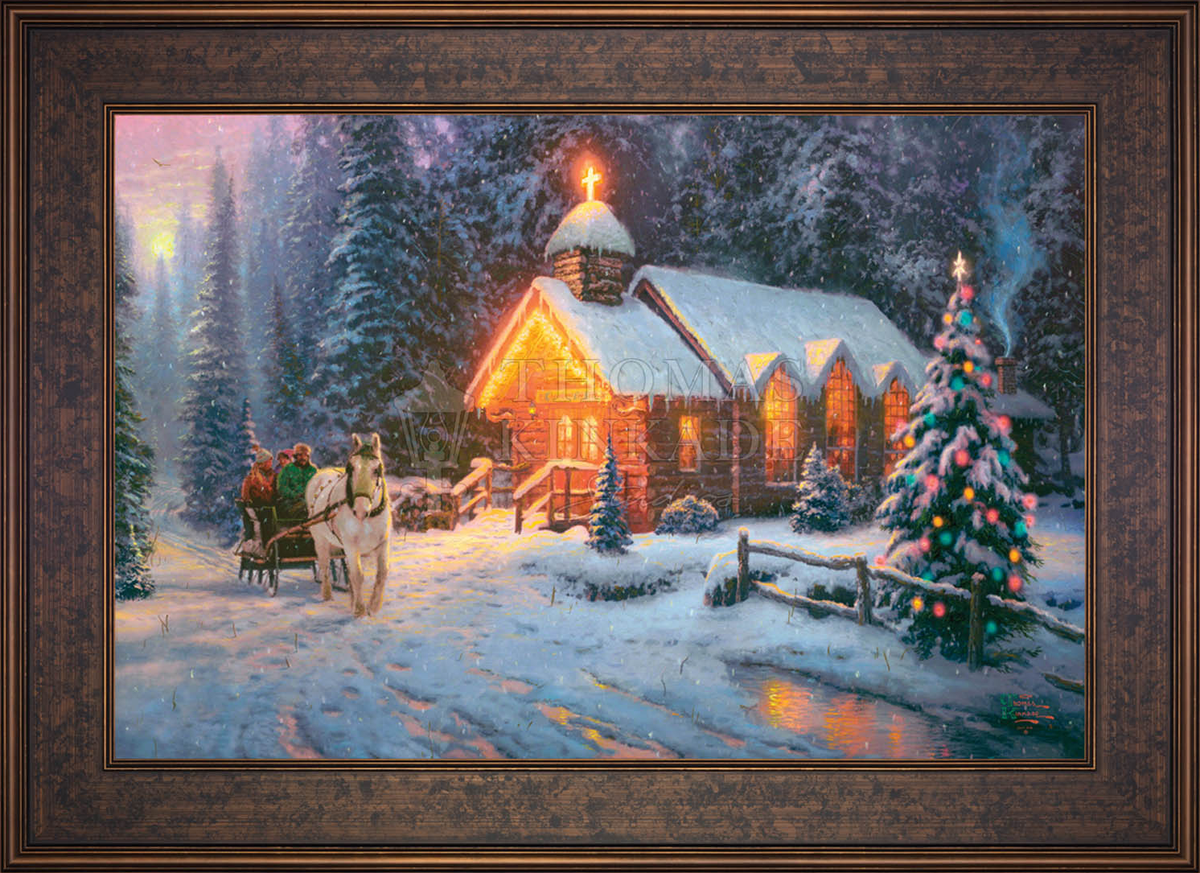 Christmas Chapel I - Limited Edition Canvas