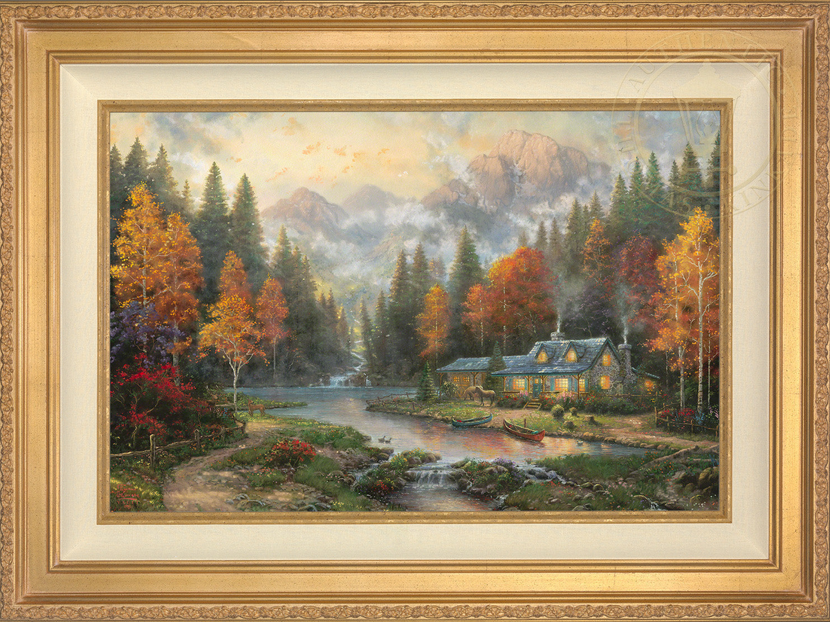 Evening at Autumn Lake - Limited Edition Canvas