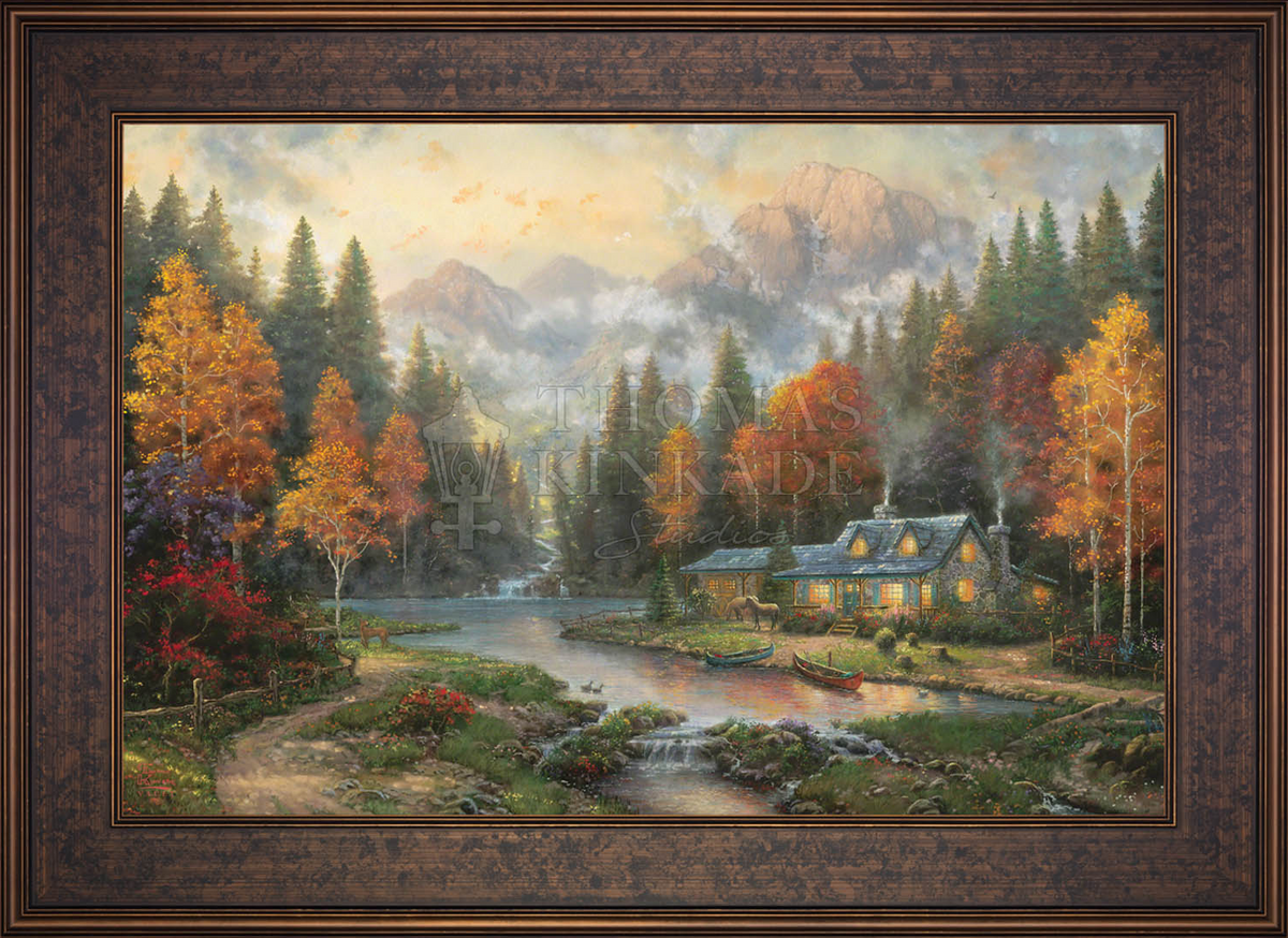 Evening at Autumn Lake - Limited Edition Canvas