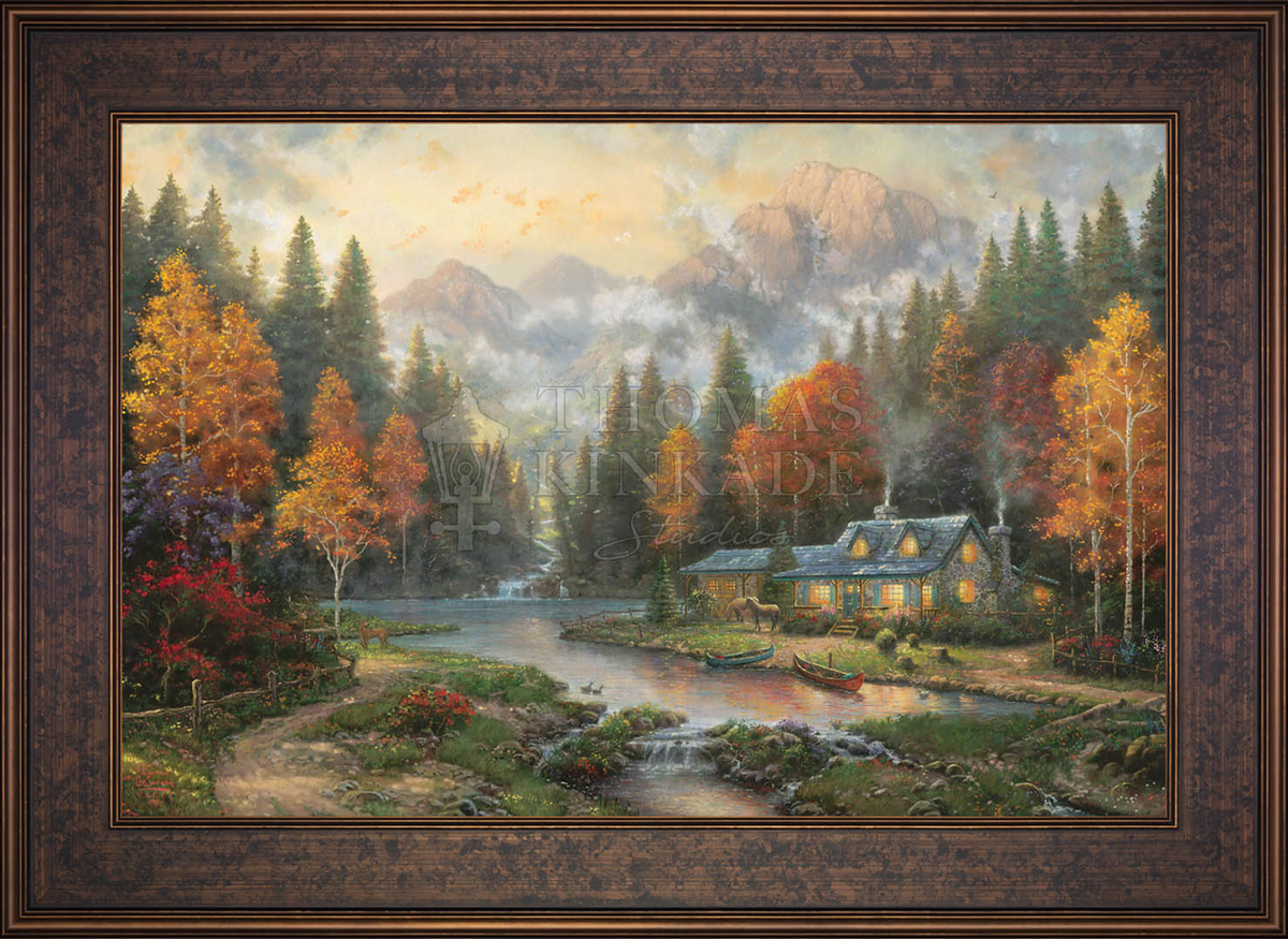Evening at Autumn Lake - Limited Edition Canvas