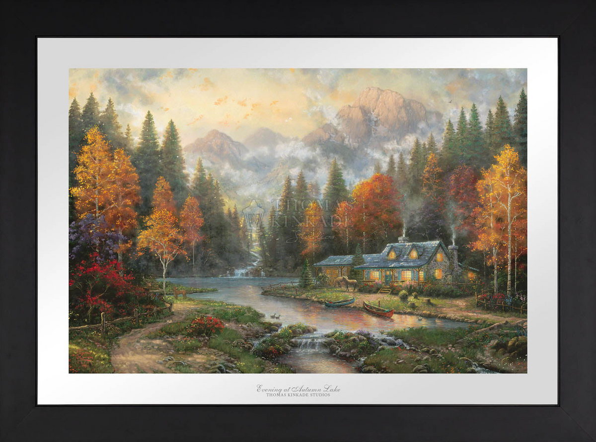 Evening at Autumn Lake - Limited Edition Paper