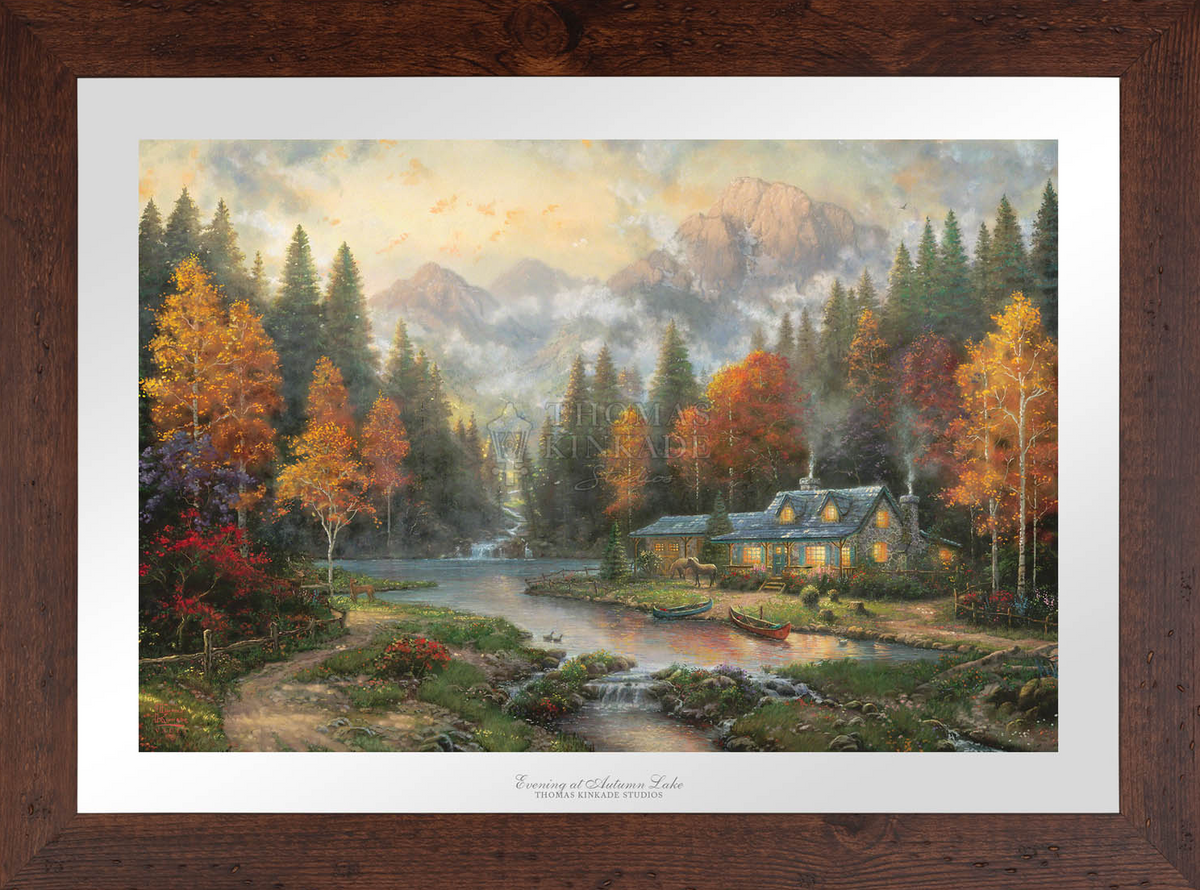 Evening at Autumn Lake - Limited Edition Paper