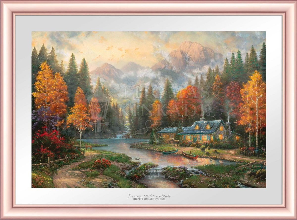 Evening at Autumn Lake - Limited Edition Paper