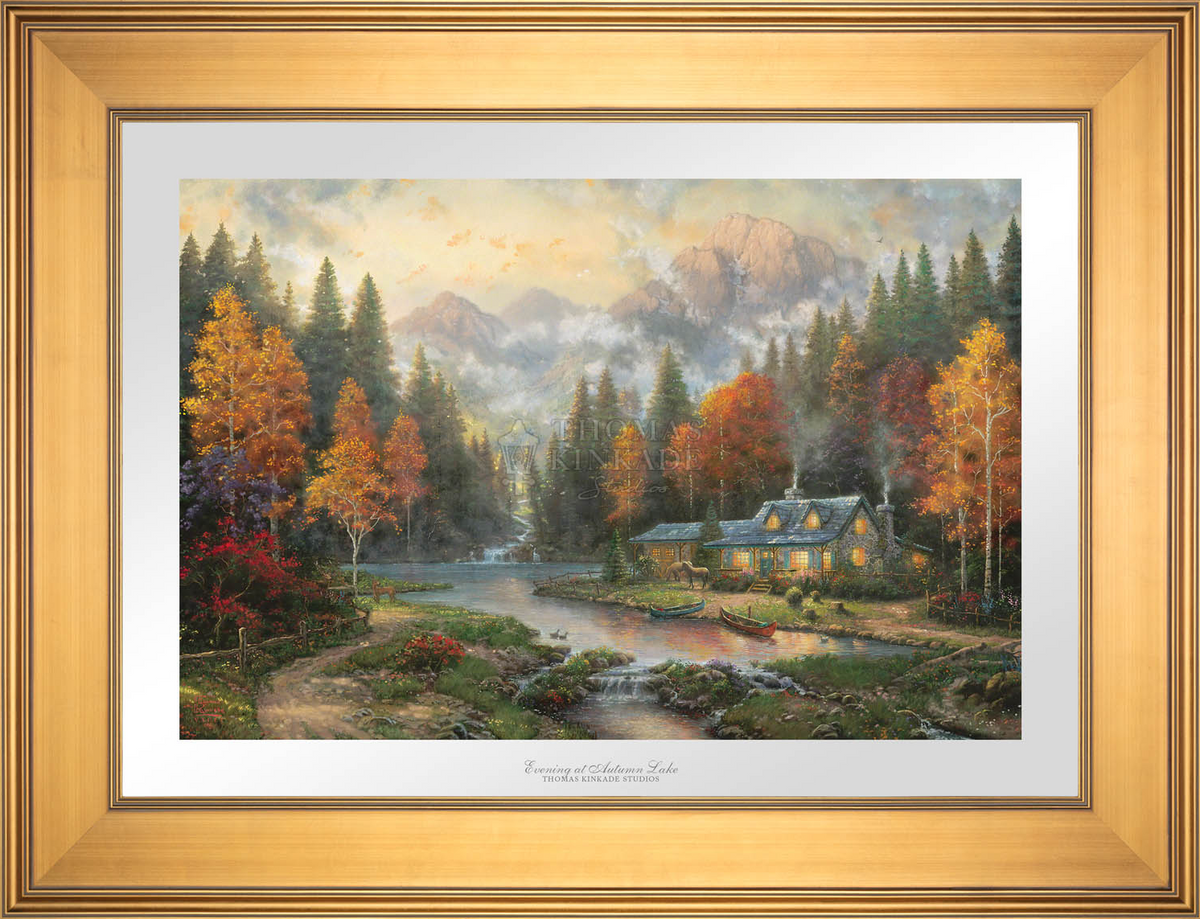 Evening at Autumn Lake - Limited Edition Paper