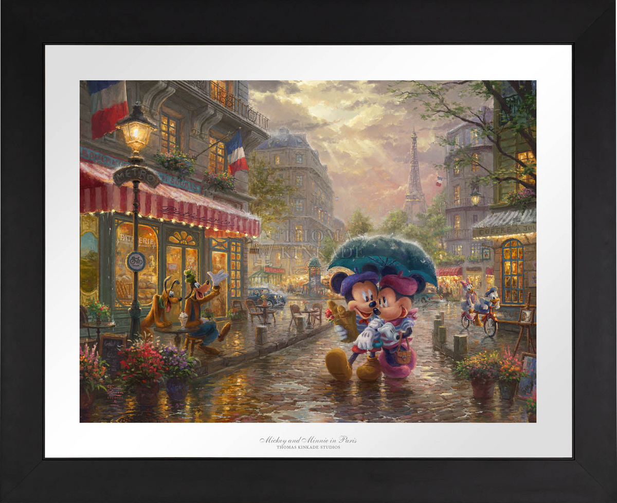 Disney Mickey and Minnie in Paris - Limited Edition Paper