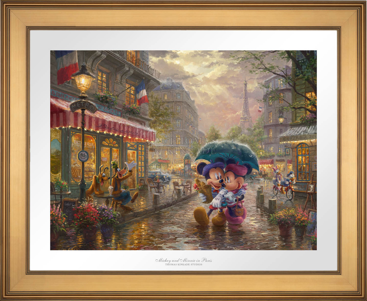 Disney Mickey and Minnie in Paris - Limited Edition Paper