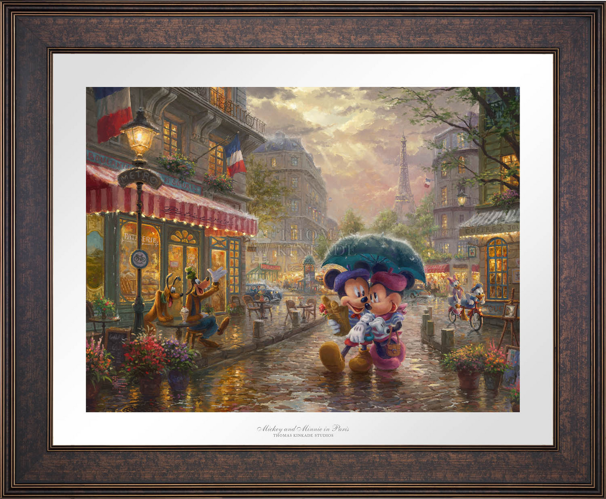 Disney Mickey and Minnie in Paris - Limited Edition Paper