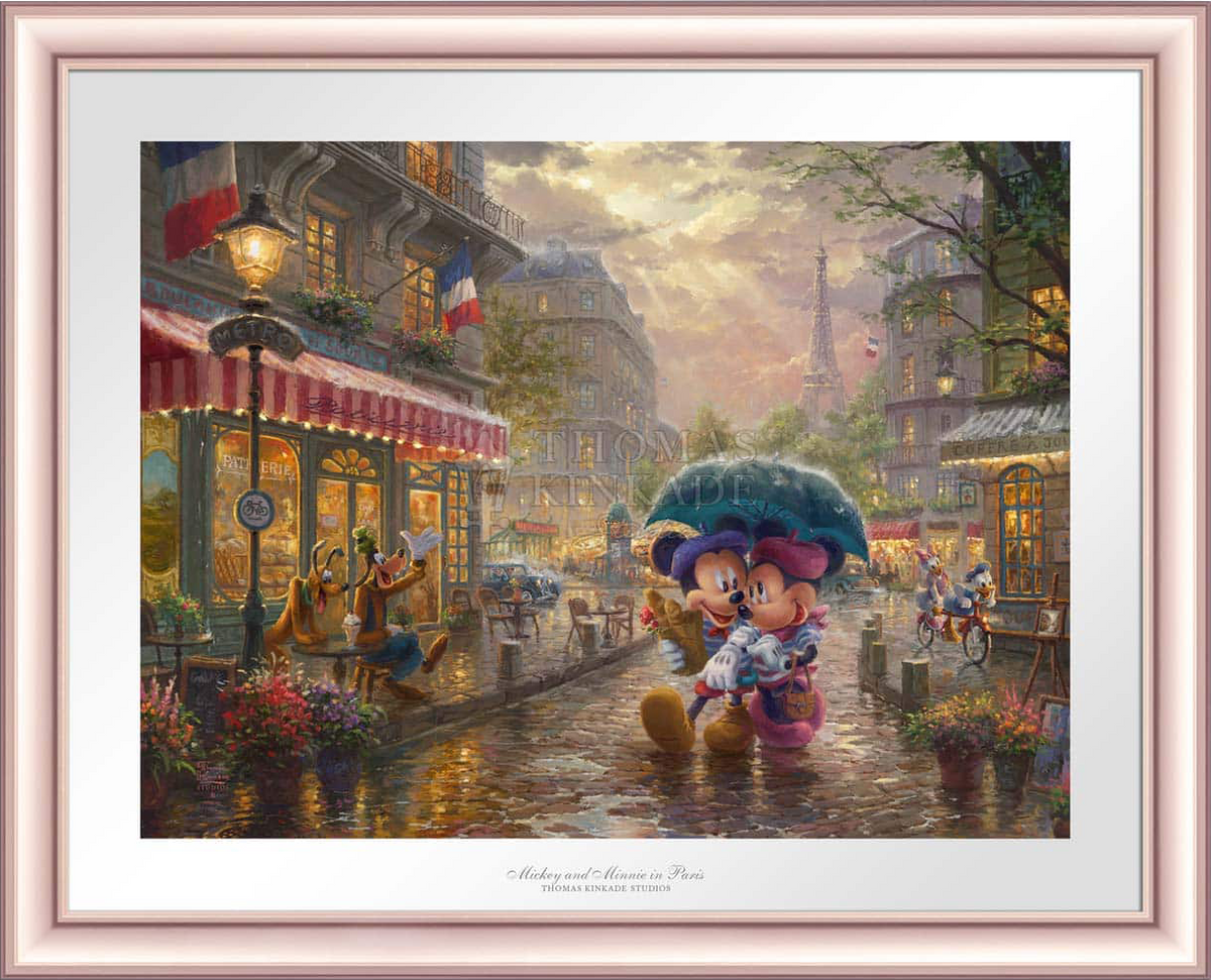 Disney Mickey and Minnie in Paris - Limited Edition Paper