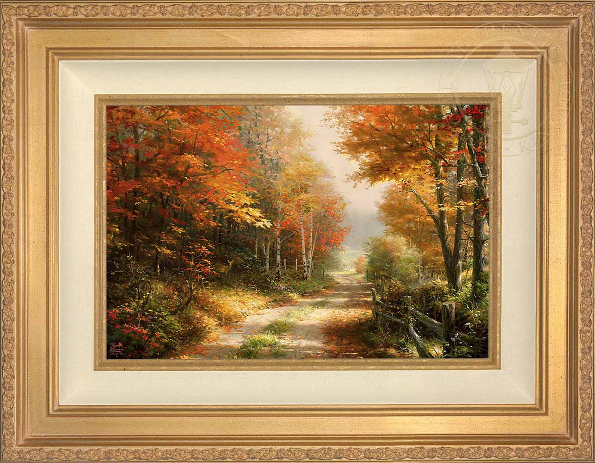 A Walk Down Autumn Lane - Limited Edition Canvas