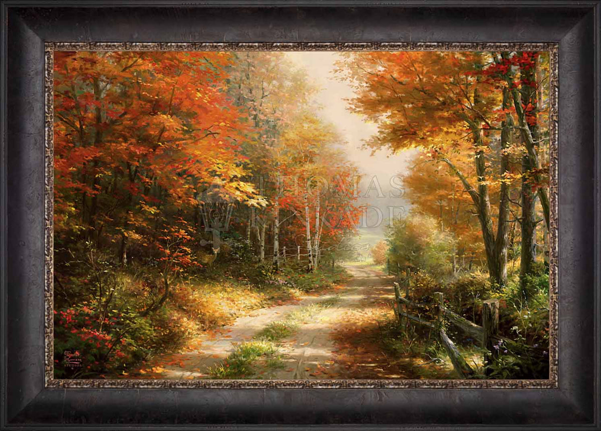 A Walk Down Autumn Lane - Limited Edition Canvas