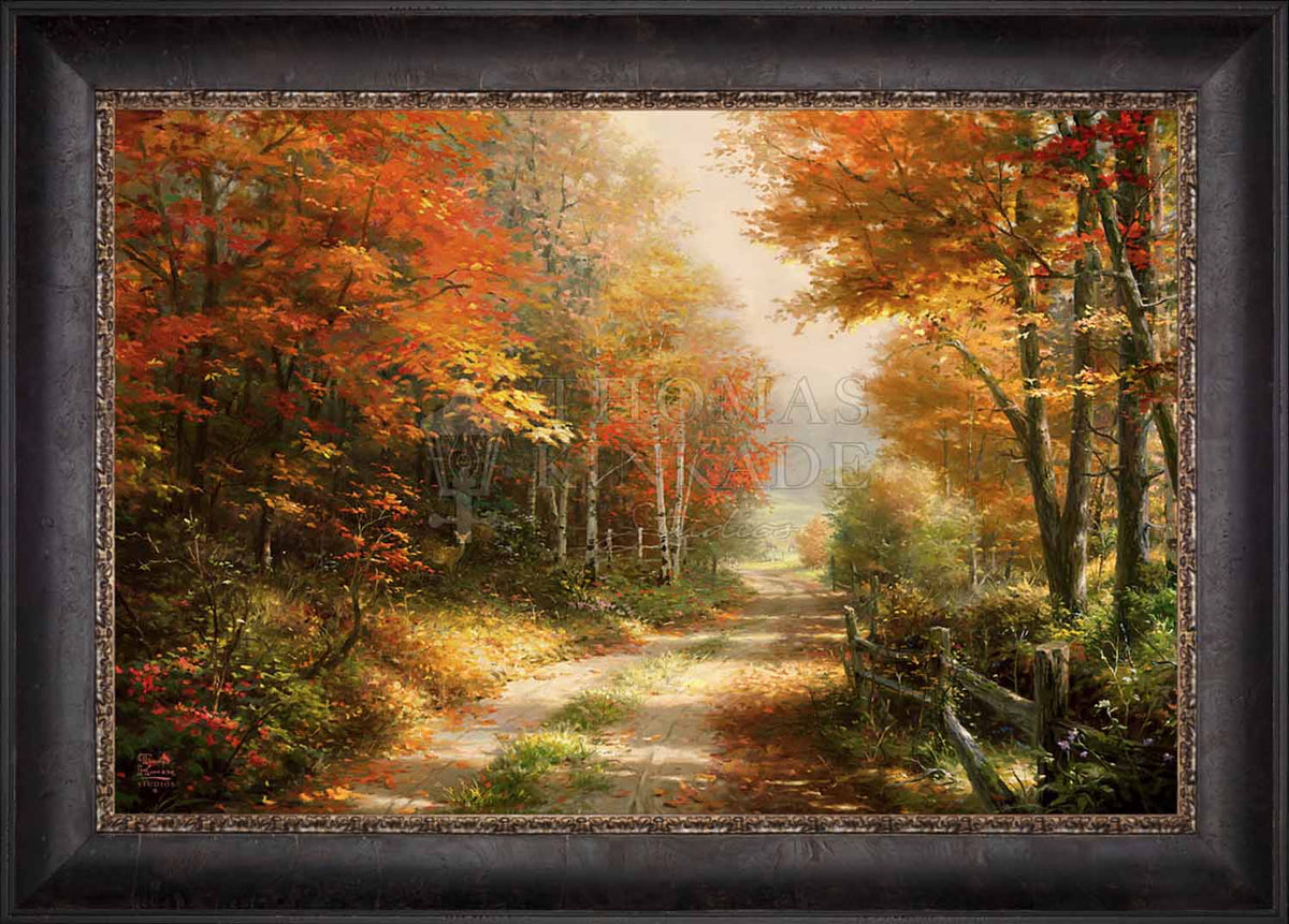 A Walk Down Autumn Lane - Limited Edition Canvas