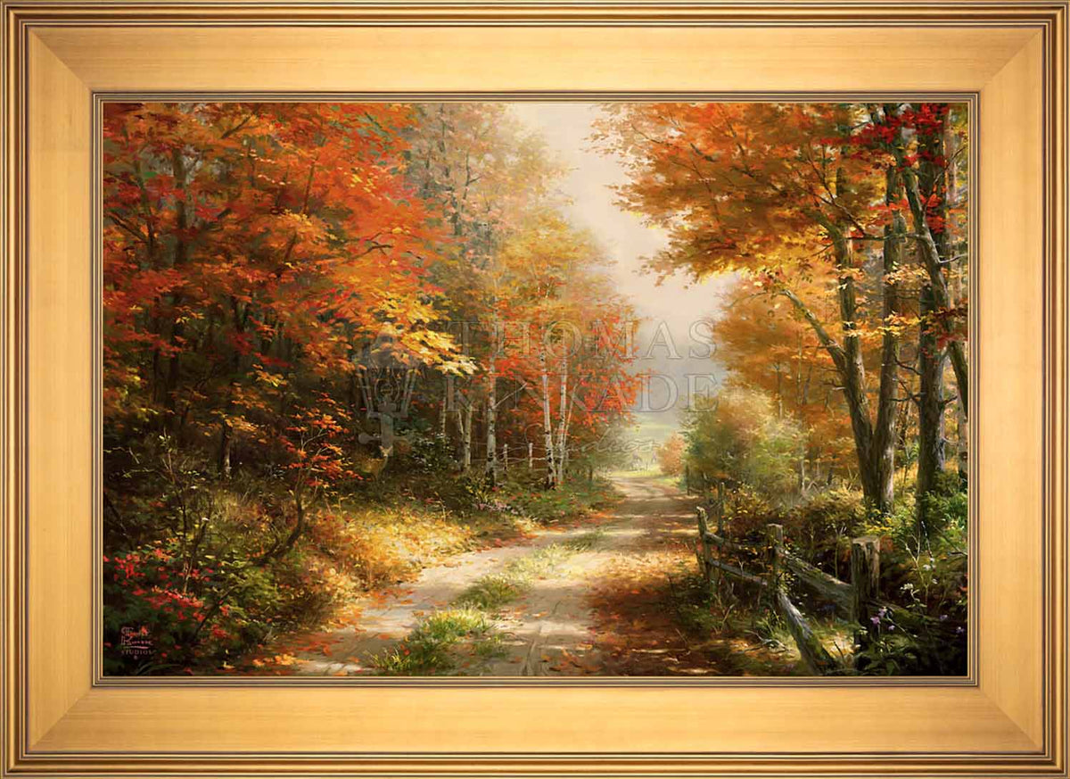 A Walk Down Autumn Lane - Limited Edition Canvas