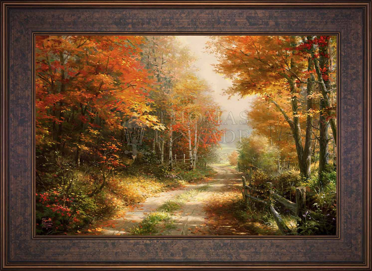A Walk Down Autumn Lane - Limited Edition Canvas