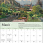 Thomas Kinkade Travels 2026 Deluxe Wall Calendar