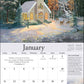 Thomas Kinkade Collector's Scripture Edition 2026 Deluxe Wall Calendar + Print