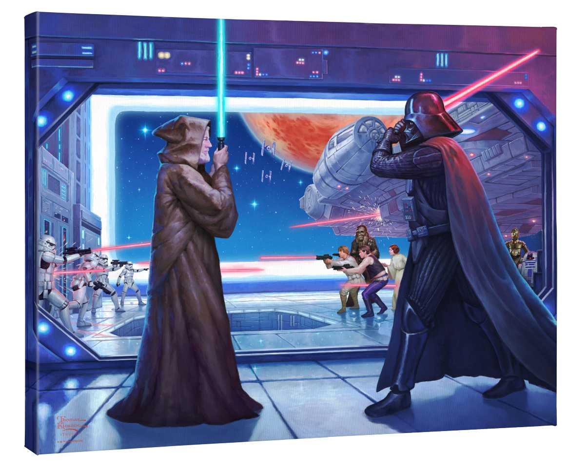 Obi-Wan's™ Final Battle - 24" x 30" Gallery Wrapped Canvas