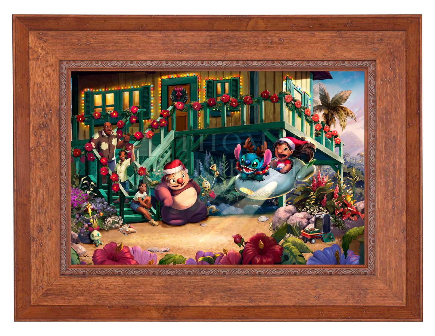 Disney Lilo and Stitch Aloha Christmas - Jewel Edition Art