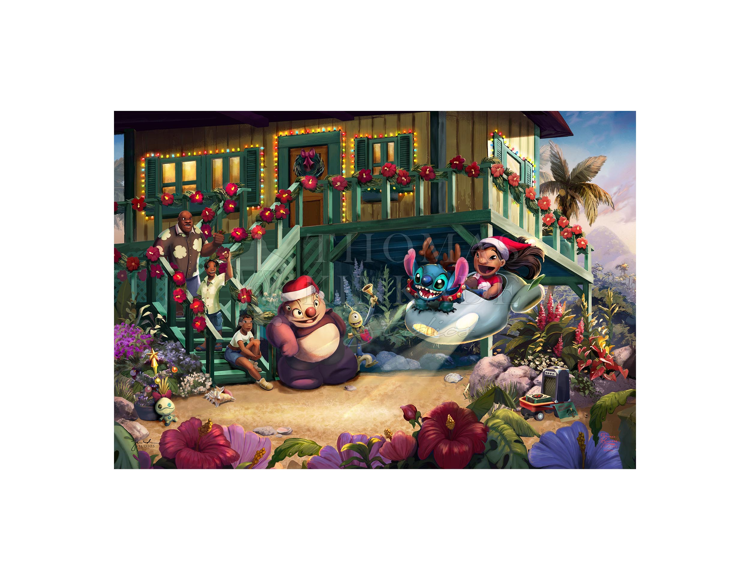 Shop Disney Lilo and Stitch Aloha Christmas - Jewel Edition Art