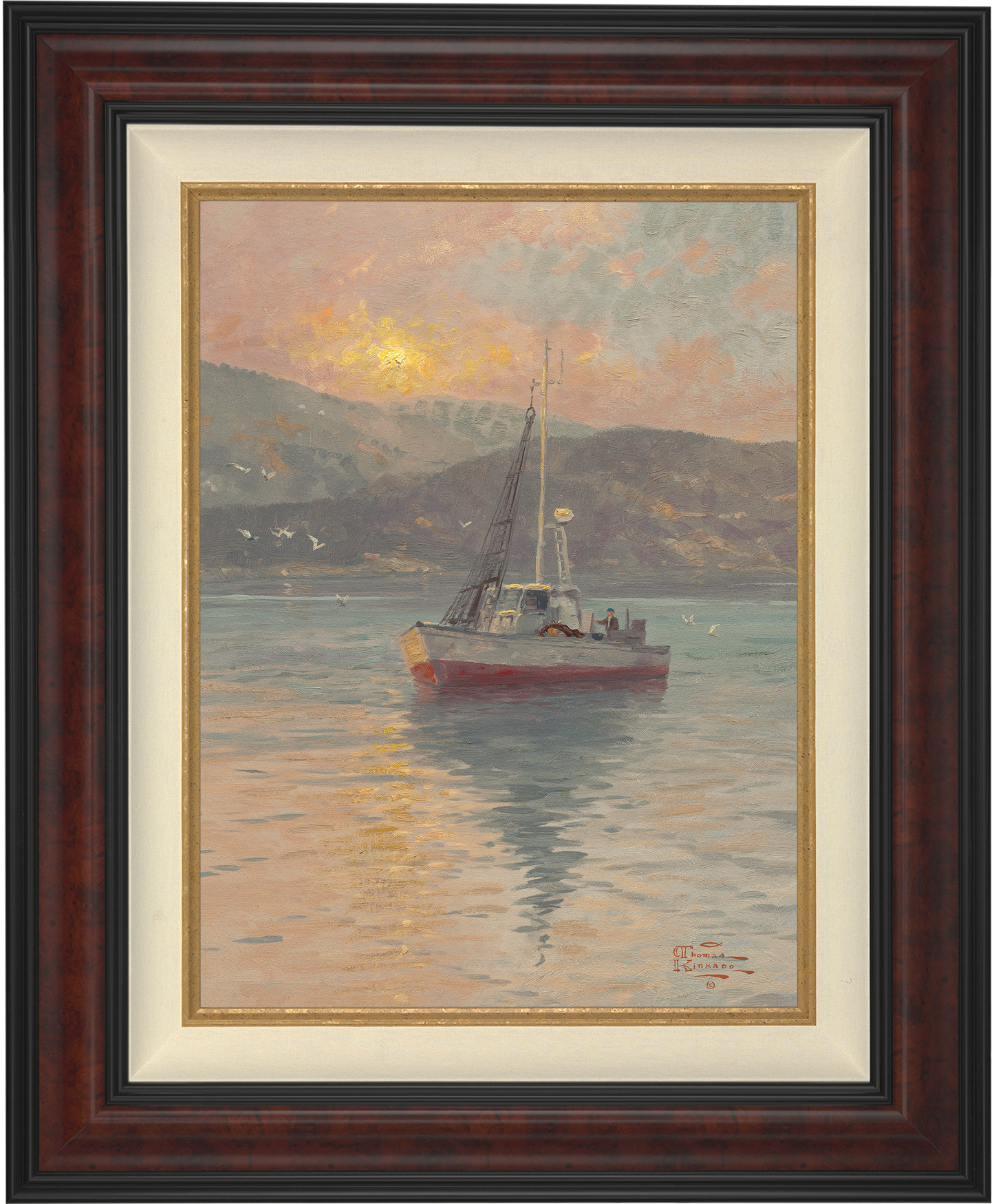 *RARE* Sunrise Sea Of Galilee Artist Proof Canvas Burl 24" x 18" #1