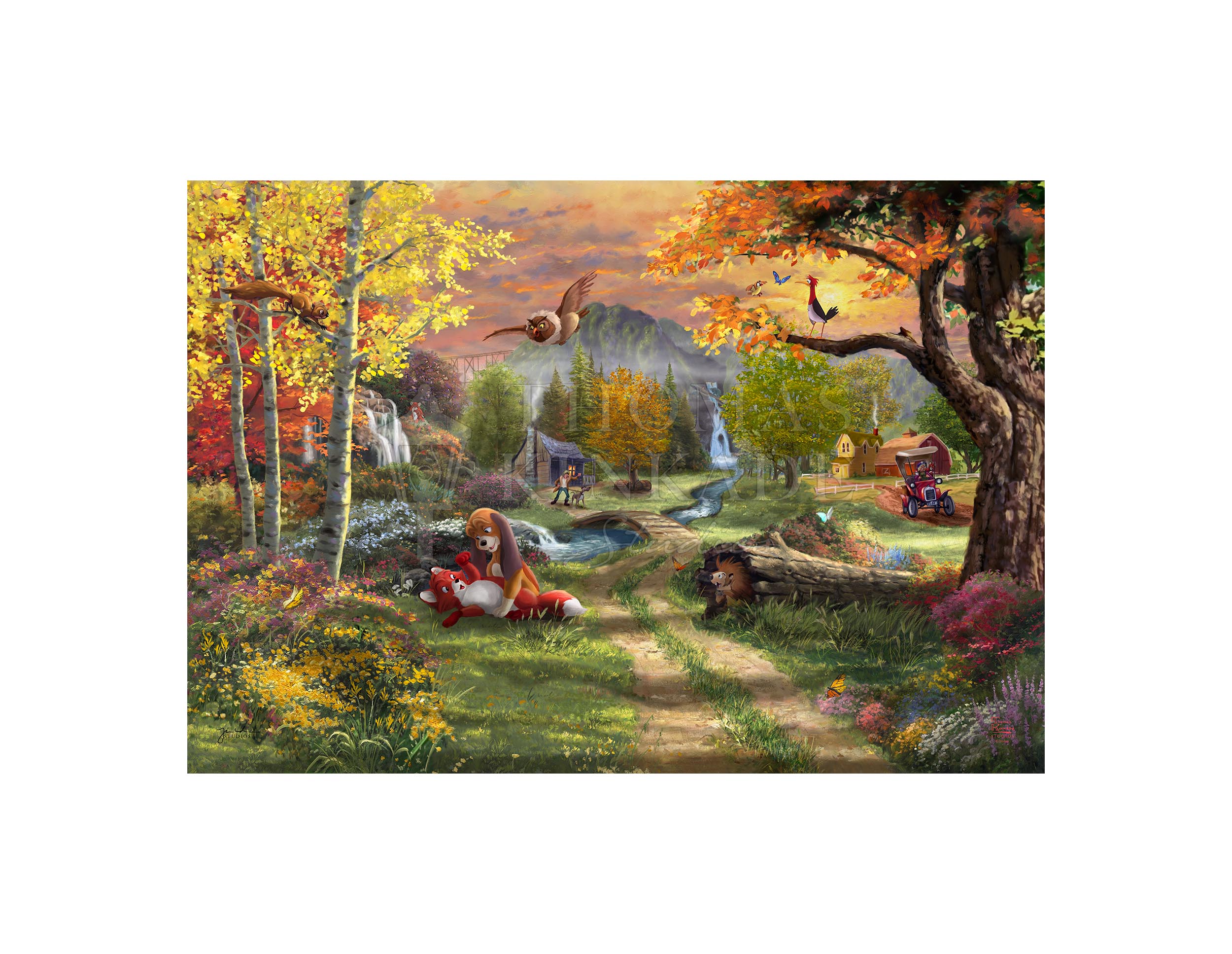 Disney The Fox and the Hound - Limited Edition Canvas Limited
